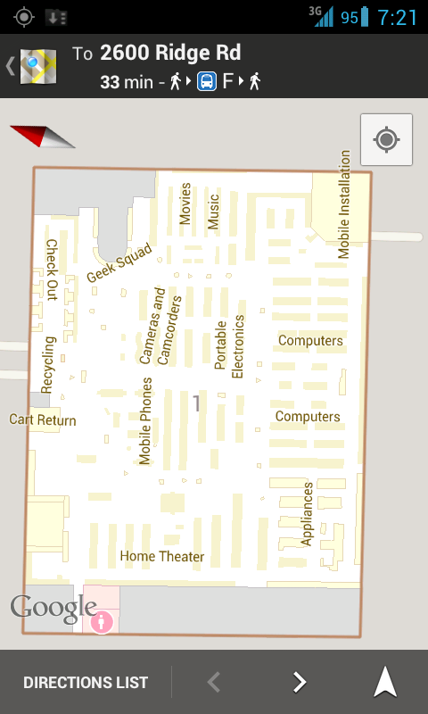 Best Buy interior in Google Maps