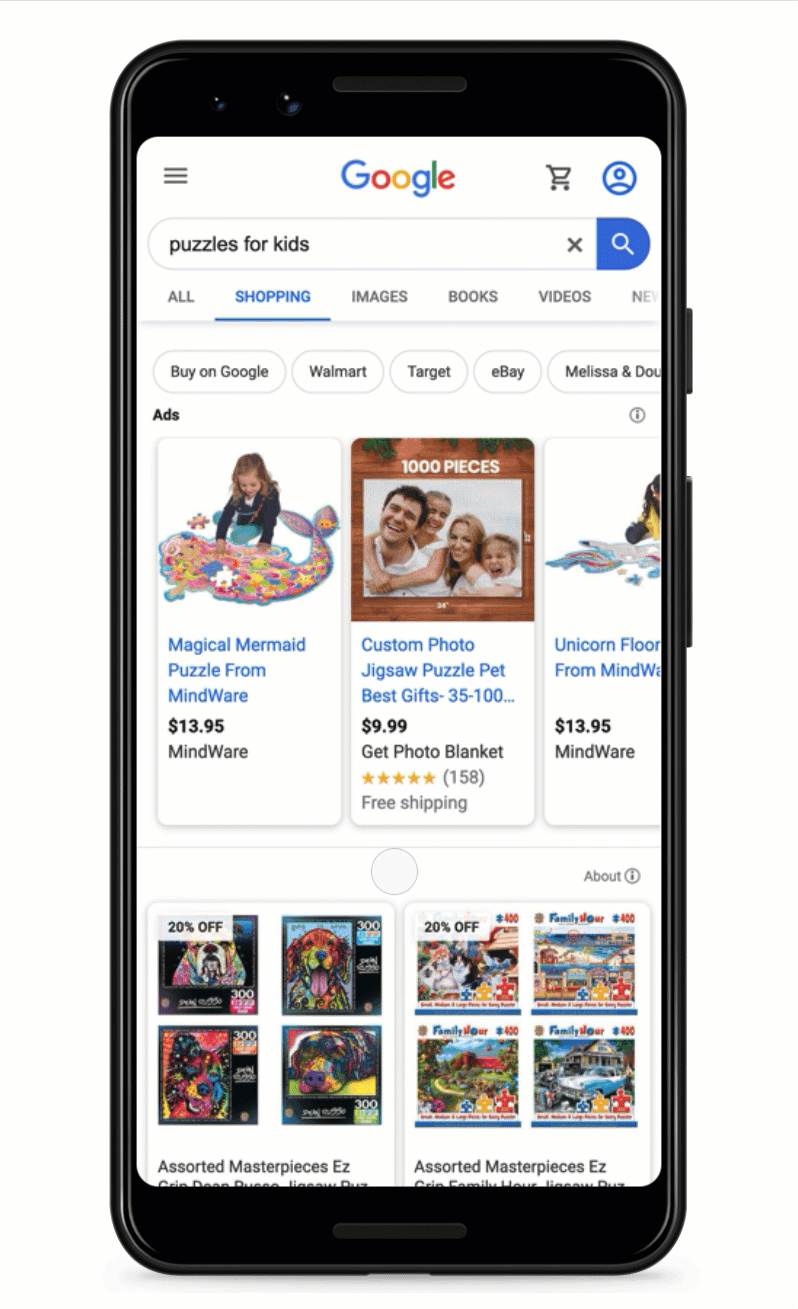 Google Shopping Organic Listings