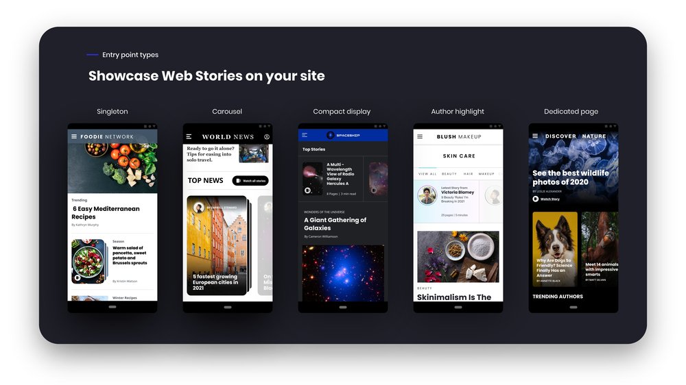 Google Web Stories Playbook Showcase